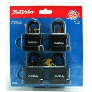    Hampton Prod #502 30451 TV 4PK WTHRPF Padlock