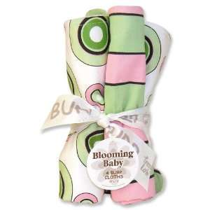  Blooming Bouquet 4 pack Burp Cloth Set Pixie Stix Baby