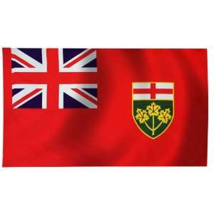  Ontario Flag 3X5 Foot Nylon PH Patio, Lawn & Garden