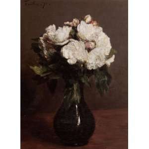   Roses in a Green Vase Henri Fantin Latour Hand Pa