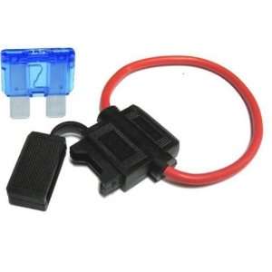   (50) In line ATO/ATC Fuse Holder 16 AWG Waterproof with 15 amp fuse