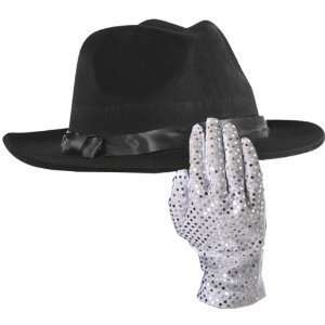    Kids Michael Jackson Hat and Glove Costume Set Toys & Games