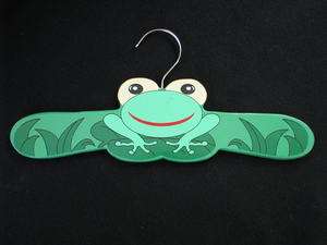 Kidorable Frog Hanger Wooden Painted Childs Clothes Hanger  