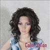 Hand Made Lace Front Synthetic Wigs Curly Black 99#1B  