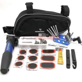 2012 Cycling Bicycle tools Bike repair kits with Pouch Pump blue 