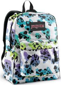   Black Label SuperBreak Backpack School Bag White Cheetah Spot TWK88ZM
