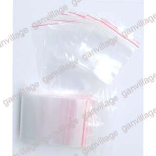 100X zipper zip lock reclose ploy plastic bag 8.7X12.4  