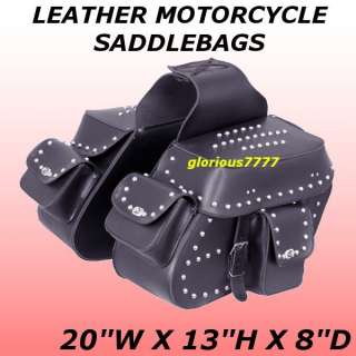 New 462 Leather Motorcycle Saddl fit Harley Softail Deluxe Fat 