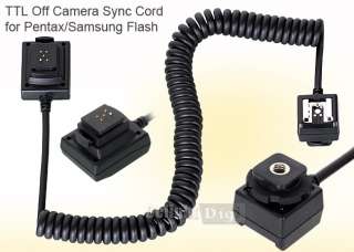 3M TTL Off Camera FLASH Cord FOR Pentax K20D K200D E3F  