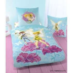 Bettwäsche Disney s Fairies Cute Tinkerbell 135 x 200 cm 100% 