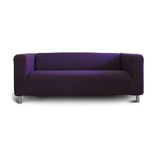 buntaneo Bezug passend für IKEA Klippan 2er Sofa, Deep Purple (lila 