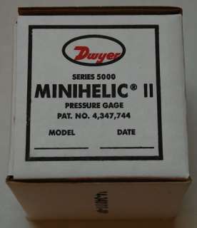Dwyer Series 5000 Minihelic II Pressure Gage 2 5100 NEW  