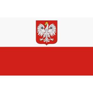 Riesen Flagge Polen Wappen 150x250cm  Sport & Freizeit