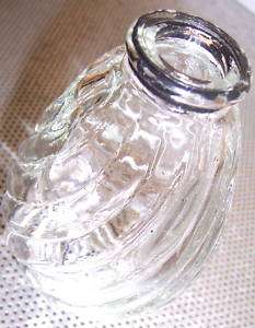 ANTIQUE VINTAGE GLASS LAMP CRYSTAL LIGHT PART 4.25 tall  