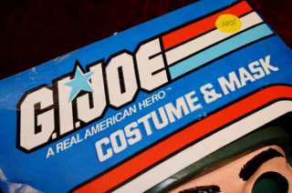 Vintage GI JOE Halloween COSTUME & MASK, Near Mint in BOX by BEN 