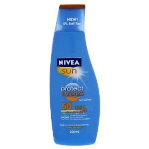 Nivea Sun Protect & Bronze Sonnenschutz Lotion   LSF 50 UVA 