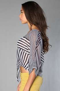 LA Boutique The Striped Swoon Top in Midnight  Karmaloop 