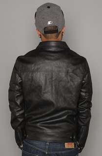 Nixon The Chaos Faux Leather Jacket in Black  Karmaloop   Global 