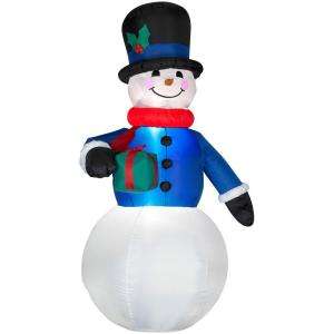 Home Accents Holiday 7 Ft. Lighted Snowman Airblown Inflatable 85168 