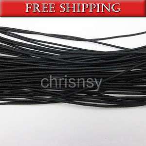 Bundles 20M Black Elastic Nylon Cord Stringing Beads Crystal 