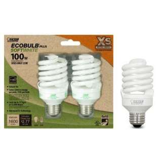 Feit Electric 23 Watt (100W) T2 Twist CFL Light Bulbs (24 Pack) (E 