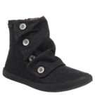 Womens Blowfish Habbit Black 2Tone Flannel Shoes 