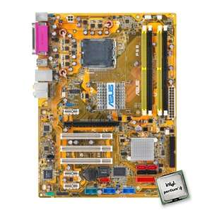Asus P5B Intel Socket 775 ATX Motherboard and an Intel Pentium 4 631 3 