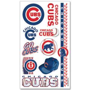 Chicago Cubs Temporary Tattoos 032085147455  