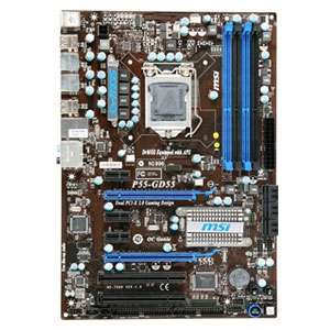 MSI P55 GD55 Motherboard   Intel P55, Socket 1156, DDR3, USB, LAN 