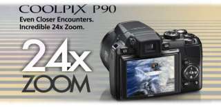 Nikon COOLPIX P90 Digital Camera   12 Megapixels, 24x Optical Wide 