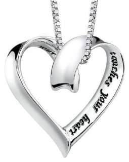 TRUE FRIEND Message Pendant Necklace Sterling Silver Gift for Best 