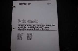 Caterpillar F40D F50D F60D M40D M50D MC60D Forklift Schematic repair 