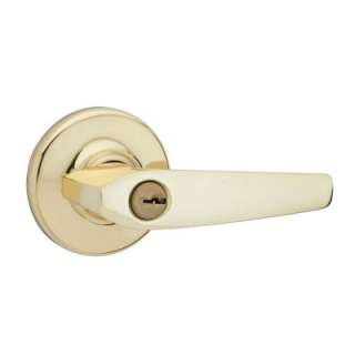 Kwikset Delta Polished Brass Entry Lever 405DL 3 6AL RCS at The Home 