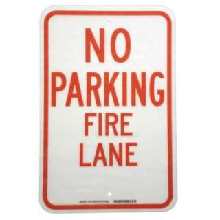   12 in. Fiberglass No Parking Fire Lane Sign 75143 