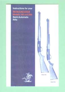 Winchester 190 and 290 factory instruction manual R  