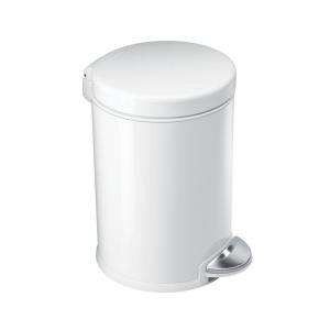 Simplehuman 1.2 Gallon White Foot Operated Trash Can CW1853 at The 