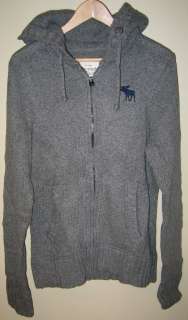   & Fitch Mens Gray Owen Pond Hooded Sweater Heather Grey   NWT  