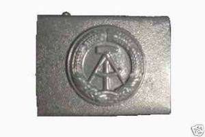 GDR Military Buckle   Gray with Hammer & Compass Symbol  