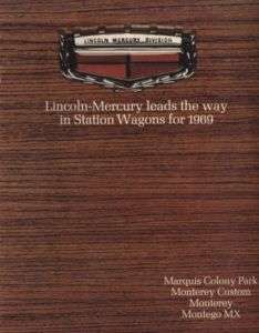 1969 Mercury Sales Brochure Colony Park Monterey Wagon  