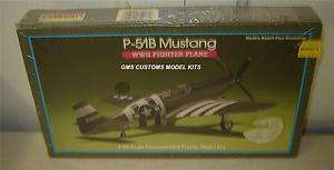 72 P51B MUSTANG Lindberg Plastic Model Kit  