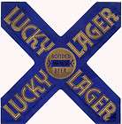 lucky lager bock beer label t shirt san francisco ca