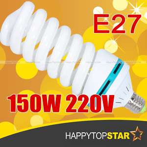 E27 5500K 220V 150W Day light Continuous Lamp Bulb CFL  