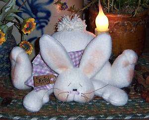 Primitive Bunny Rabbit Spring Doll Ornie Pattern #596  