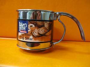 BAKERS SECRET ACCESSORIES 1 CUP SIFTER STAINLESS STEEL  