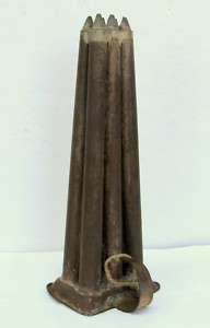 Antique Metal Taper Candle Mold Primitives c. 1800s  