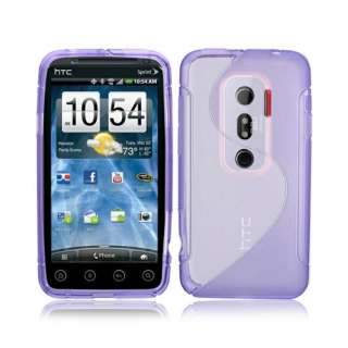 Curve Soft TPU Gel Skin Case Cover For HTC EVO 3D NEW *8 colors 