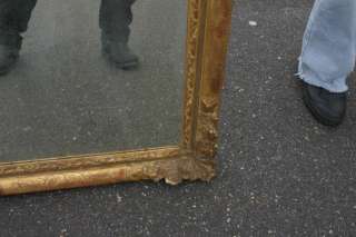 GREAT CARVED WOOD GESSO ROCOCO FRENCH MIRROR PICTURE FRAME SHABBY CHIC 