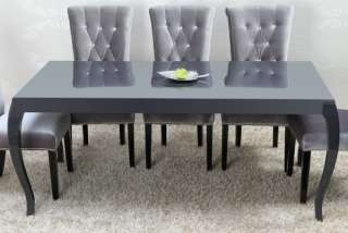 Design Esstisch BAROCCO grau hochglanz 200cm Barock Tisch Tische 