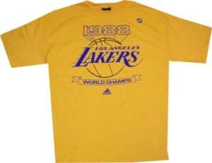 Los Angeles Lakers 1988 World Champions T Shirt Medium  