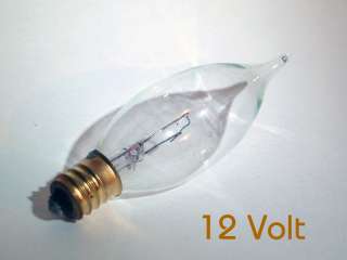 12V Chandelier Light Bulb Candelabra E12 Base 15 Watt  